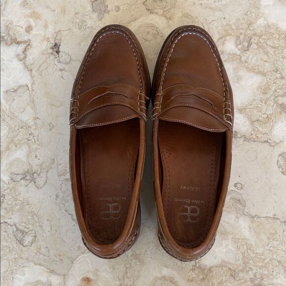 Allen Edmonds McKinley Leather Penny Loafers Deck Shoes - Picture 8 of 13